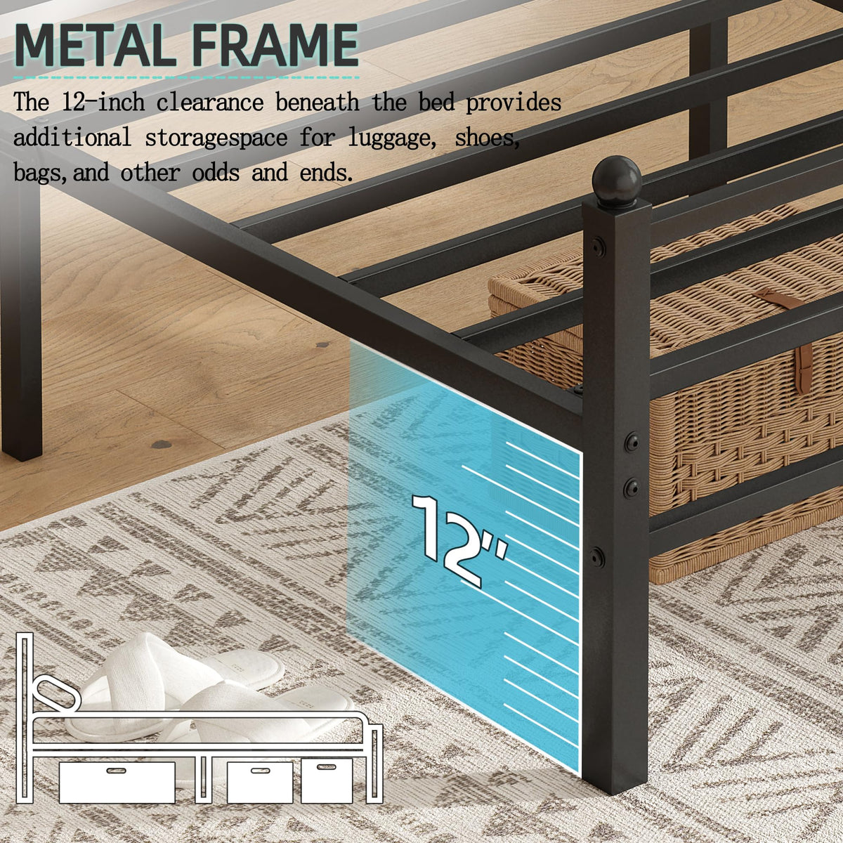 Black Full Size Bed Frame D183371