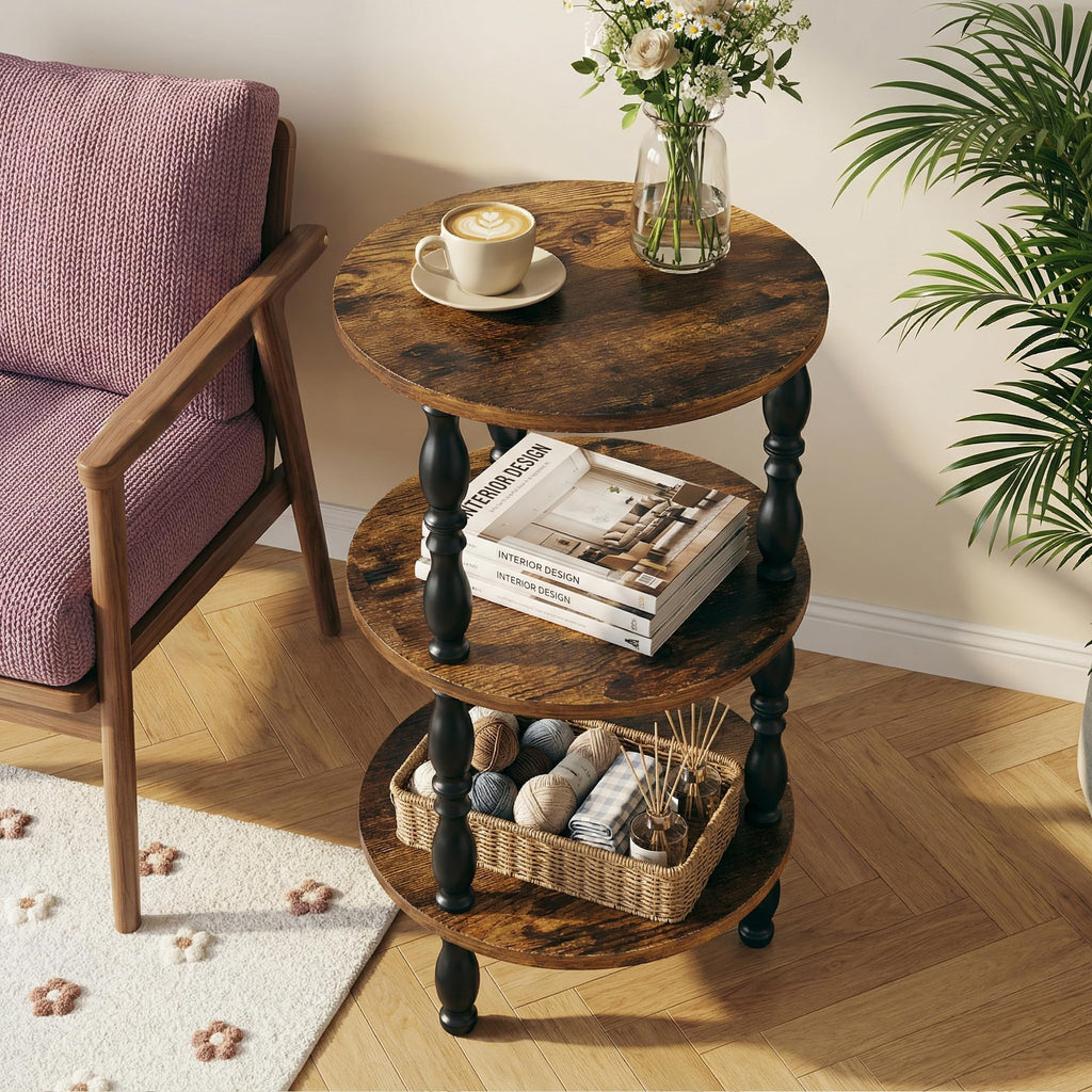 3-Tier Small Oval Side Table Q2669