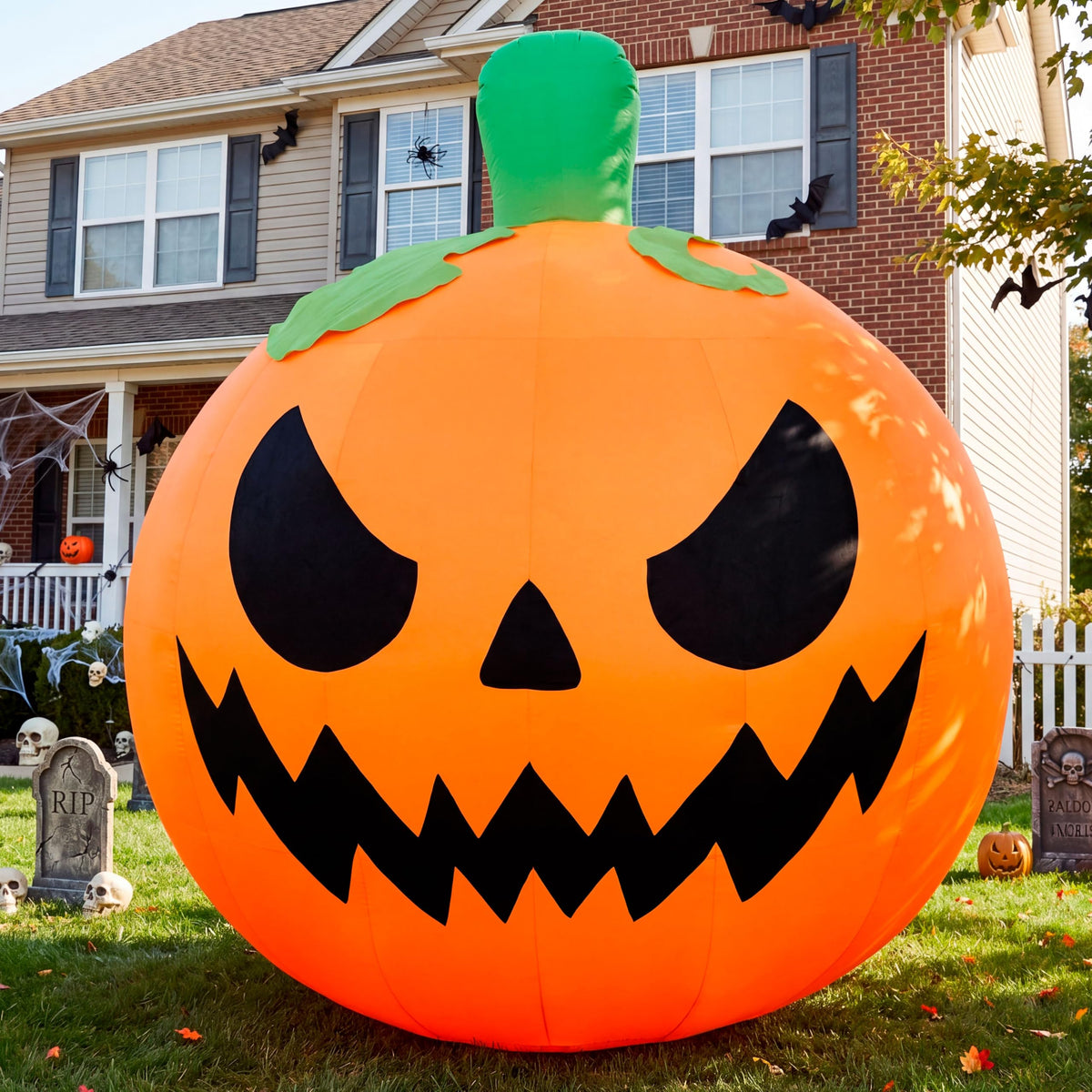 10FT Tall Inflatable Pumpkin with Built-in LED Lights L82407